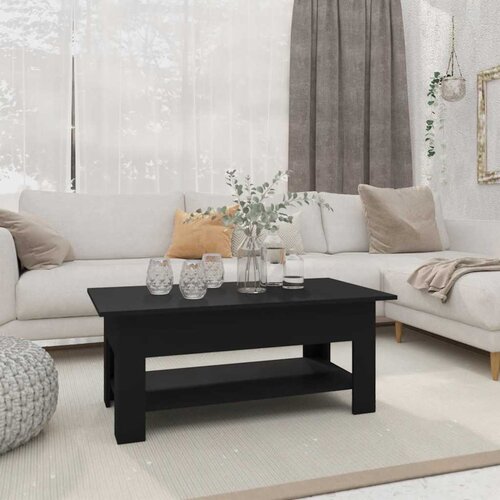  Stolić za kavu crni 102 x 55 x 42 cm od konstruiranog drva Cene