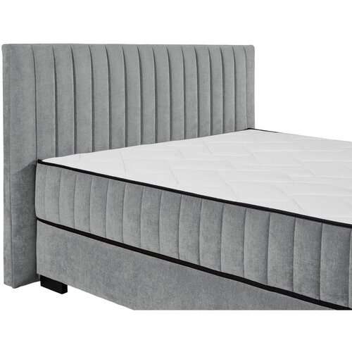 MID.YOU POSTELJA Z VZMETNICO 160 cm x 200 cm , tekstil, leseni material antracit Slike