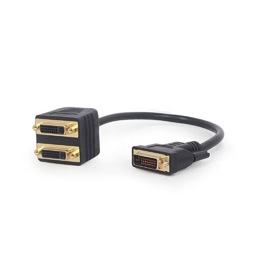 VIDEO splitter DVI DVI-D male to dual DVI female 0,3m, GEMBIRD A-DVI-2DVI-01 Slike