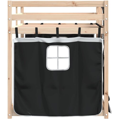  na kat sa zavjesama bijelo-crni 80 x 200 cm od borovine Slike