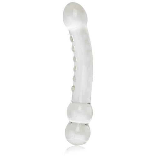 Lovetoy Glass Romance Ripple G-Spot Dildo GS06C Clear Slike