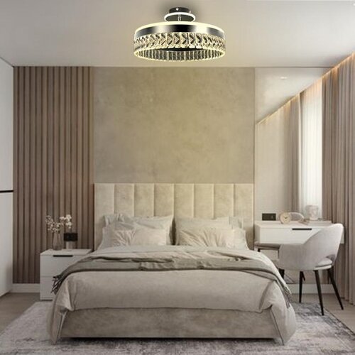  LED prigu&amp;scaron;iva plafonski luster LED/75W/230V 3000-6500K hrom + daljinski upravljač Slike