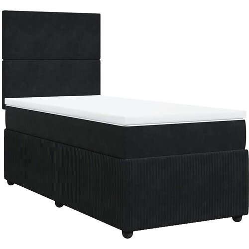 Box spring krevet s madracem crni 90x200 cm bar&amp;scaron;unasti Slike
