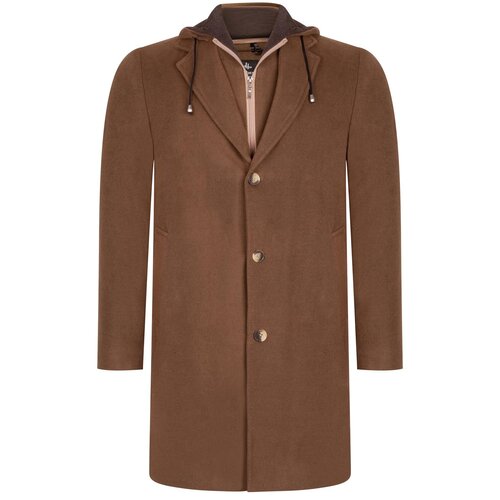 Dewberry PLT8376 MEN&amp;#039;S COAT-STRAIGHT CAMEL Slike