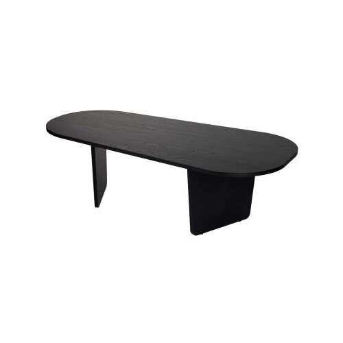 Hanah home sto za kafu ovalis wood black Slike