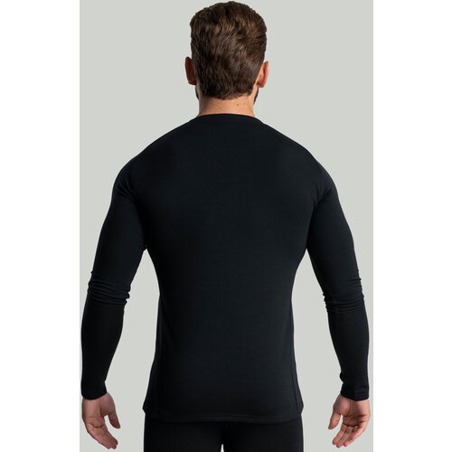 STRIX Mu&amp;scaron;ka majica dugih rukava MERINO I Black Slike