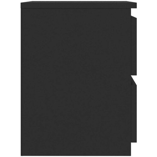 VidaXL Noćni ormarići 2 kom crni 30 x 30 x 40 cm od iverice Slike