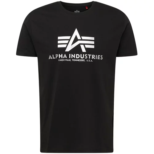 Alpha Industries Majica črna / bela