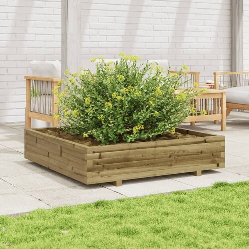 vidaXL Vrtna sadilica 110 x 110 x 26,5 cm od impregnirane borovine Cijene