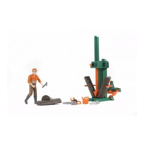 Bruder Oprema za sečenje drva sa figurom Cene