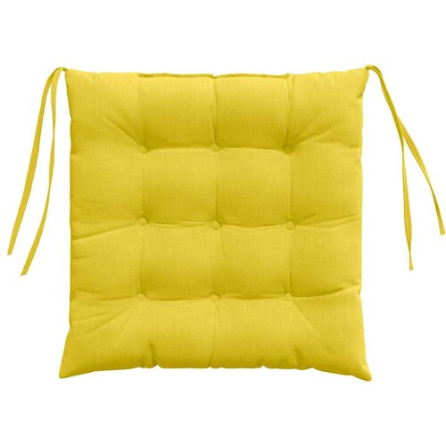  Jastučići za sjedenje 4 pcs Svijetlo žuta 40 x 40 x 6 cm Slike