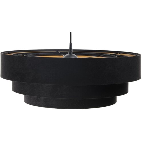  Luster na sajli TRINITI 1xE27/60W/230V crna/zlatna Slike