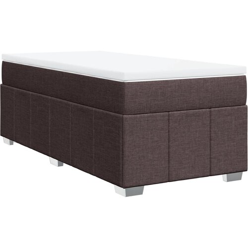 Maison Chic Box spring postelja - Vzmetna postelja z vzmetnico temno rjav 90x190 cm blago SL11349, (21905807) Slike