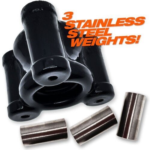 Oxballs Heavy Squeeze Weighted Ballstretcher Black Slike