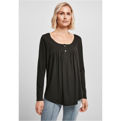Urban Classics Women's Black Viscose Long Sleeve Button Cijene