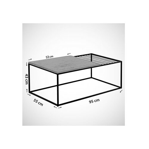 Woody Fashion Club sto Zinus, 95x43x55 cm, Hrast Slike