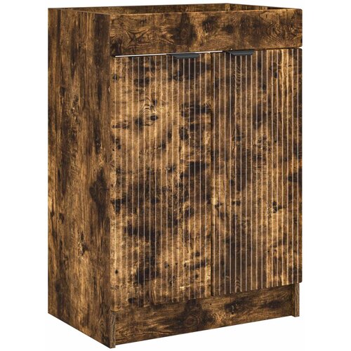 vidaXL Omarica pod umivalnikom Dimljen hrast 78,5 x 37,5 x 81 cm, (5000245763) Cene