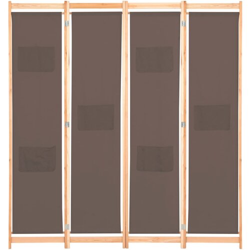 Maison Chic Paravan - Sobne pregrade 4-delni 160x170x4 cm rjavo blago, (22111638) Cene