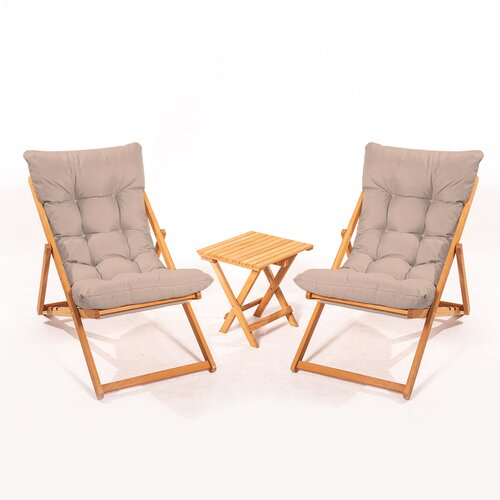 Hanah home Baštenski set 2 stolice i sto, Braon-Bež Cene