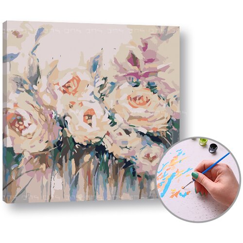 Artmie Slikanje brojevima BELO CVEĆE | srednje težine Cene