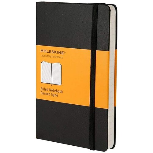 Moleskine Žepna beležnica trda platnica, črna - črte Cene