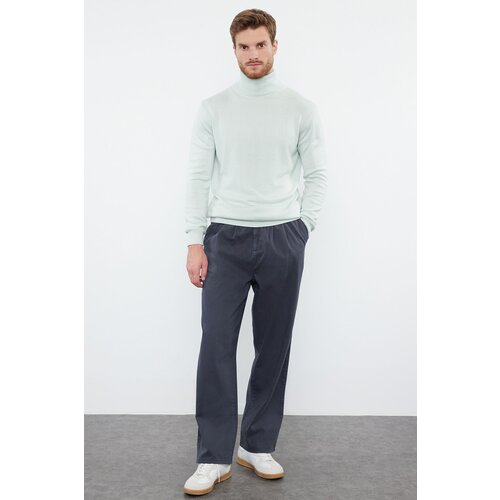 Trendyol Mint FL Slim Turtleneck Plain Knitwear Sweater Cene