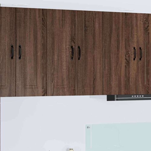  Zidni kuhinjski ormarić Zidne 2 pcs Smeđi hrast 30 x 31 x 80 cm Cijene