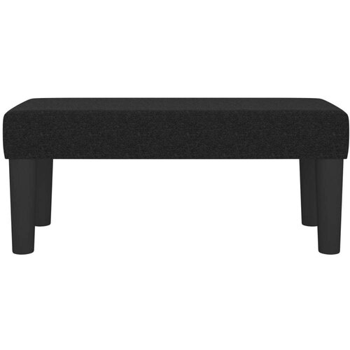  Klupa crna 70 x 30 x 30 cm od tkanine Slike