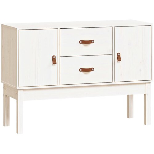Maison Chic Komoda - Predalnik bela 110x40x78 cm trdna borovina, (21716217) Slike