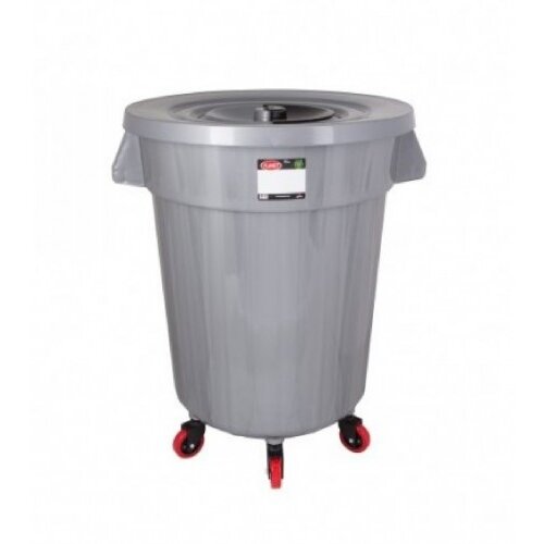 Planet Kanta za smeće 120l okrugla sa točkićima UP112W siva Slike
