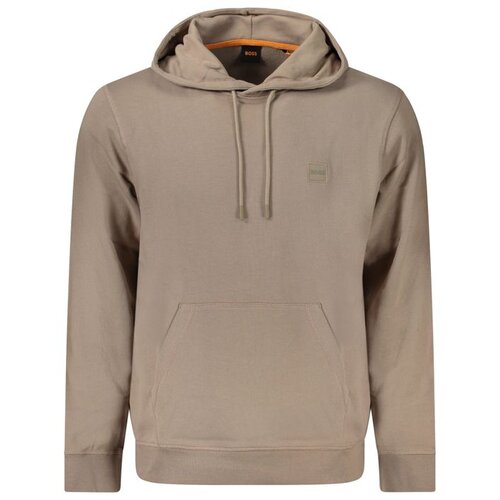 Hugo Boss MEN&amp;#039;S ZIP-FREE SWEATSHIRT BROWN Slike
