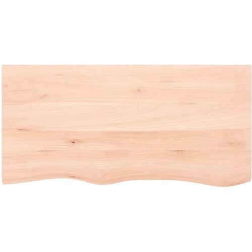  Zidna polica 100x50x(2-4) cm neobrađena masivna hrastovina Slike