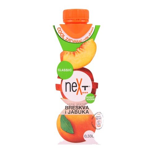 Next Klasik Negazirani sok Breskva i jabuka, 0.33l Cene
