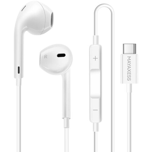 Oem Mayaxess, Žične USB-C slušalke za Google Pixel 10 Pro Fold z vgrajenim mikrofonom, Bela, (5000231609) Cene