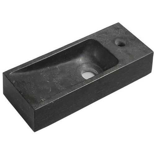 Sapho Crni kameni umivaonik za WC 38x14 cm Blok &amp;ndash; Slike