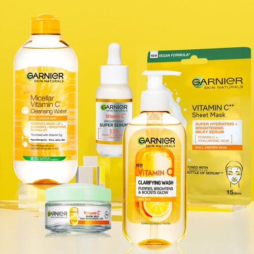Garnier skin naturals vitamin c clarifying wash posvetlitveni čistilni gel 200 ml za ženske Slike