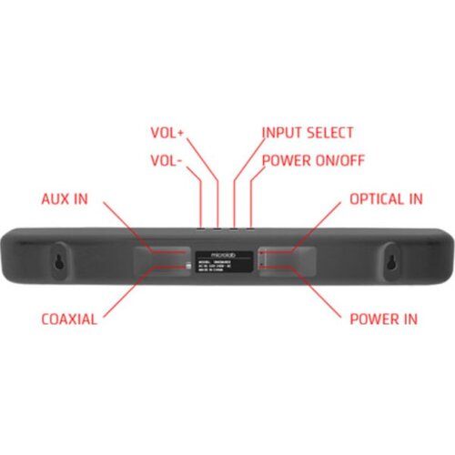 Microlab Onebar04 LED Bluetooth speaker soundbar 2x20W, AUX, Optical, Coaxial, Daljinski, black Cene