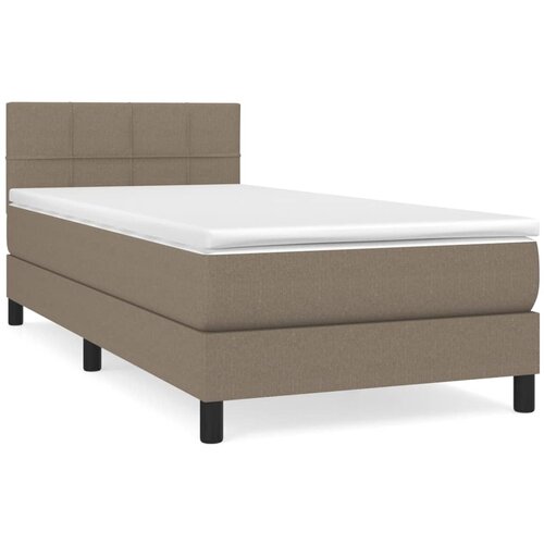Maison Chic Box spring postelja - Vzmetna postelja z vzmetnico taupe 80x200 cm blago SL19097, (21885023) Slike