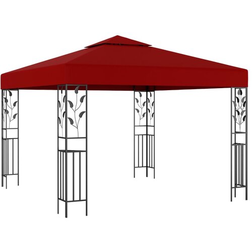 vidaXL Paviljon 3x3 m vinsko rdeč, (20610028) Cene