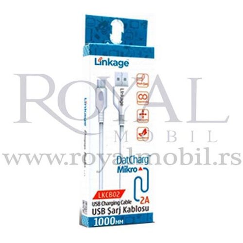  usb kabal linkage LKCB-02 micro 1m bela 2A Slike