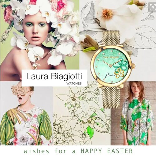 Laura Biagiotti satovi FLW 4.8.4 LAURA BIAGIOTTI Flower ženski ručni sat Cene