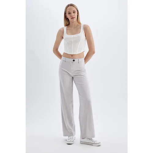 Defacto Wide Leg High Waist Standard Length Trousers