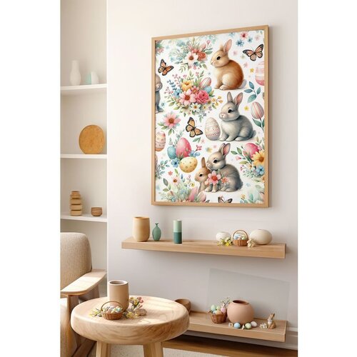 WALLXPERT Arteastermodel40-3348 Višenamenska Dekorativna Slika u Ram Cene