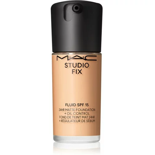 MAC Cosmetics Studio Fix Fluid SPF 15 24HR Matte Foundation + Oil Control matirajoči tekoči puder SPF 15 odtenek NC17 30 ml