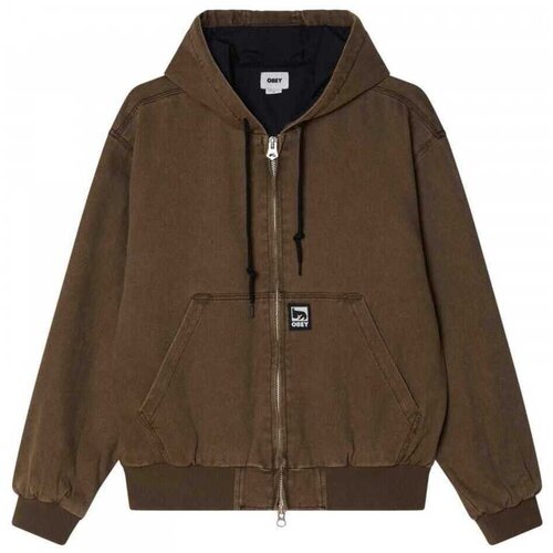 Obey Jakne glen zip up jacket Črna Cene