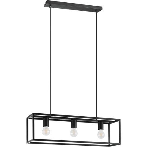 Eglo 43032 - visilica na sajli eldrick 3xE27/40W/230V crna Slike