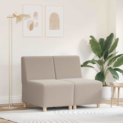 VidaXL sofa chiar 2 pcs svetlo siva 55 x 74 x 82 cm Slike