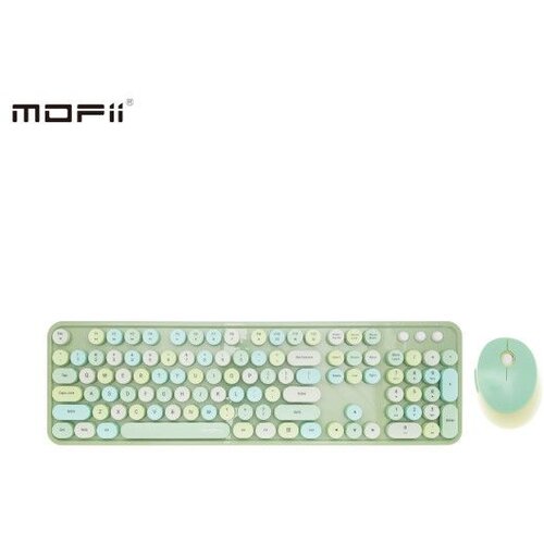 MOFII wl sweet retro set tastatura i miš u zelenoj boji Slike