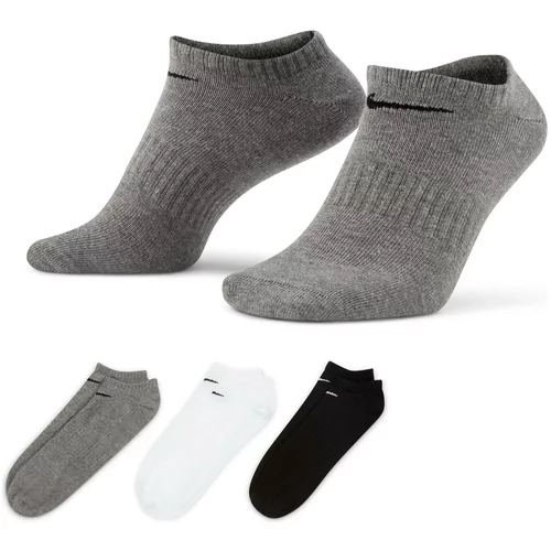 Nike Športne nogavice siva / črna / bela