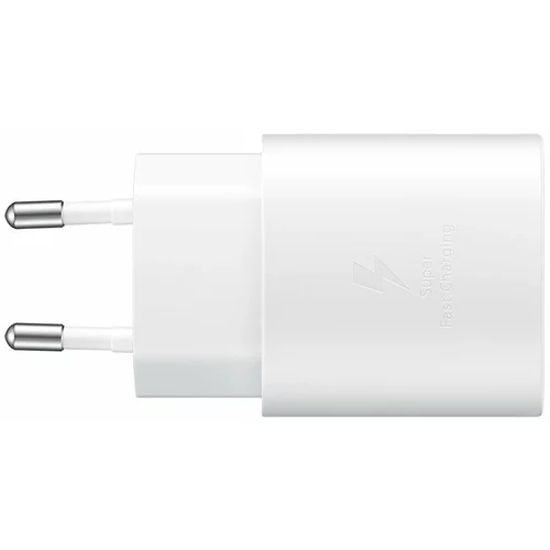  SAMSUNG 25W SUPER FAST CHARGING USB-C WALL CHARGER WHITE